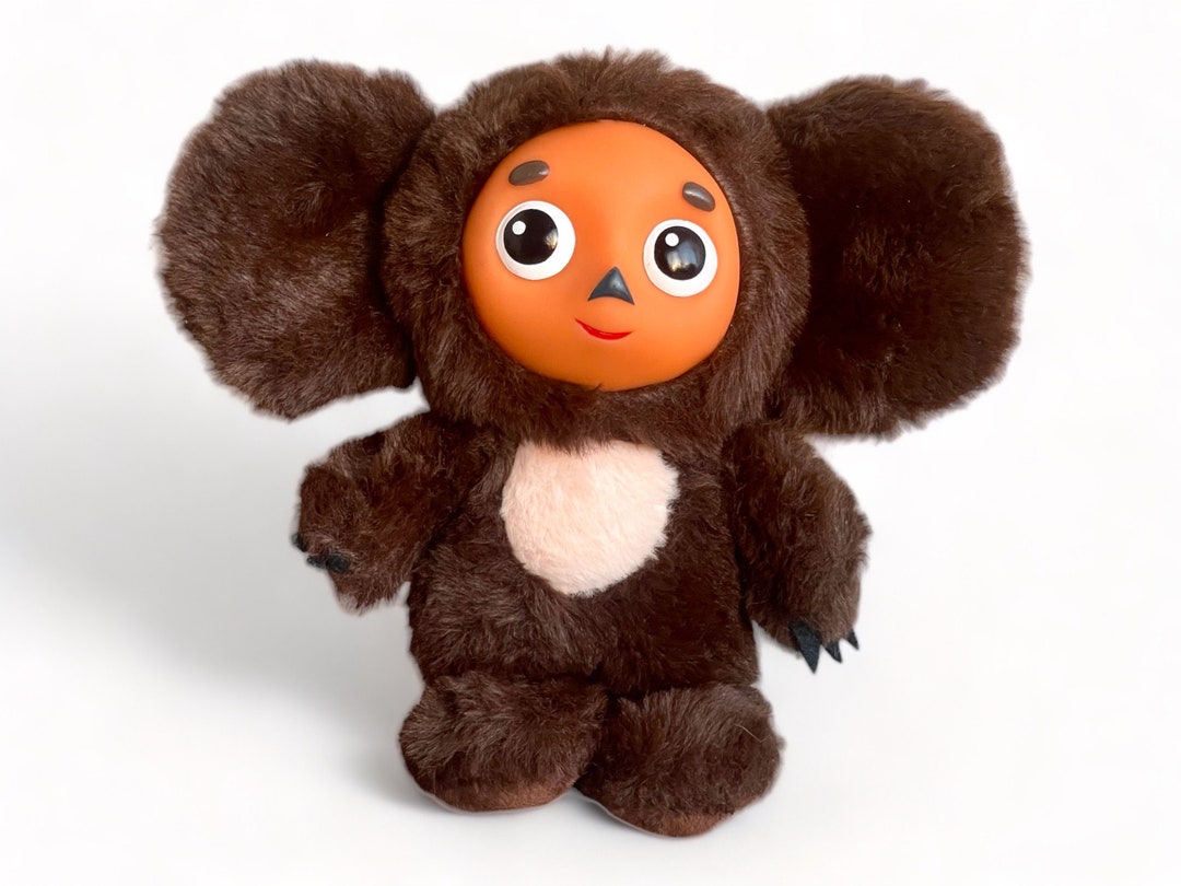 Cheburashka Vintage Soviet Plush Toy Figure Doll Cartoon Character 20 ...