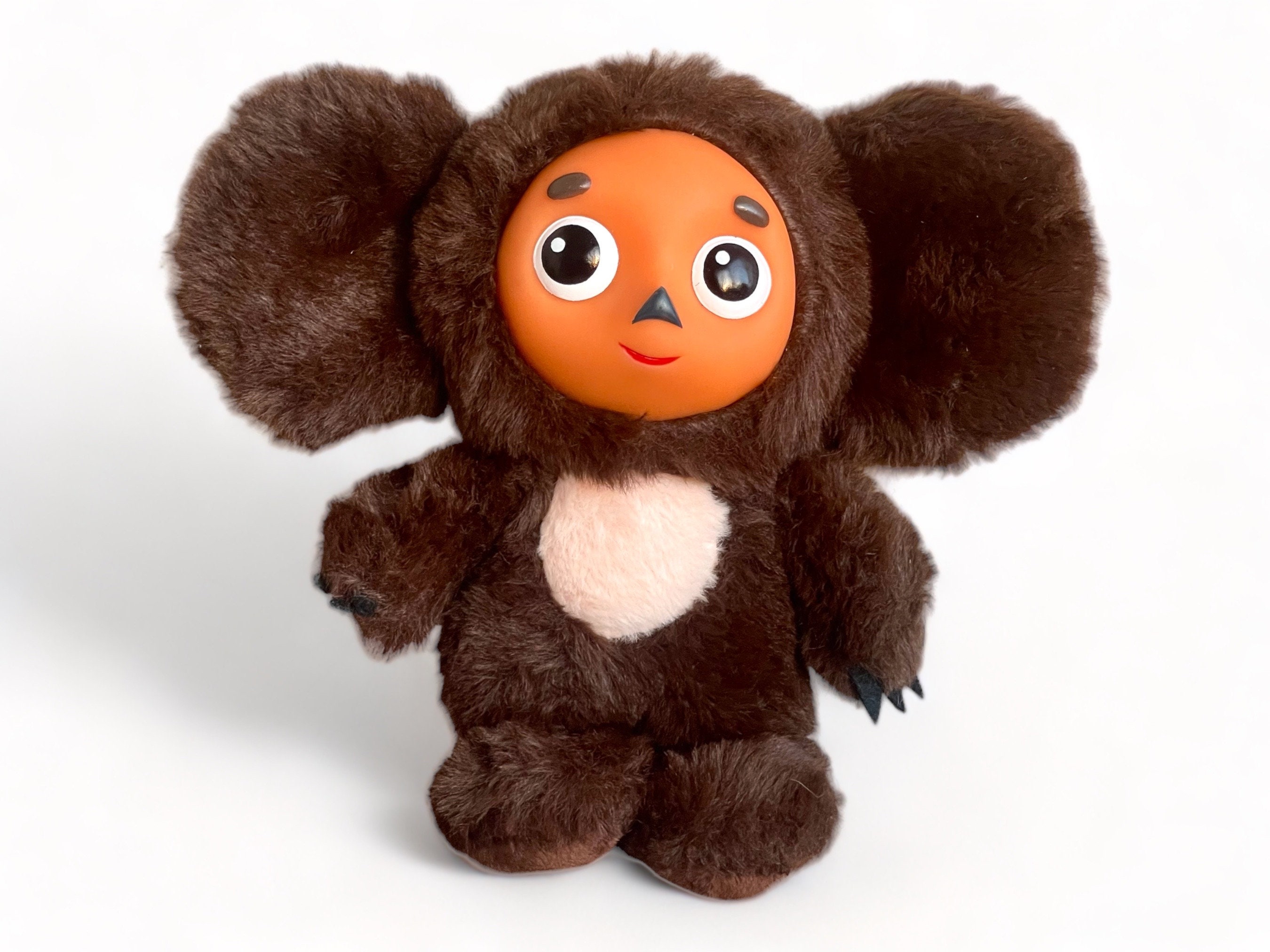 Nouveau Cheburashka Peluche Toy Big Eyes Monkey With Clothes Doll Russia  Anime Baby Kid Kwaii Sleep Appease Doll Toys For Children