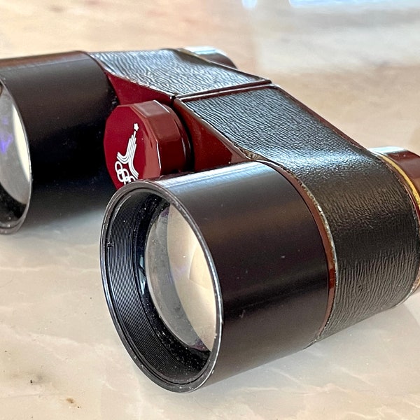Vintage Soviet 4x36 Compact Theatre Opera Glasses , Binoculars ,Moscow Olympic Games 1980.