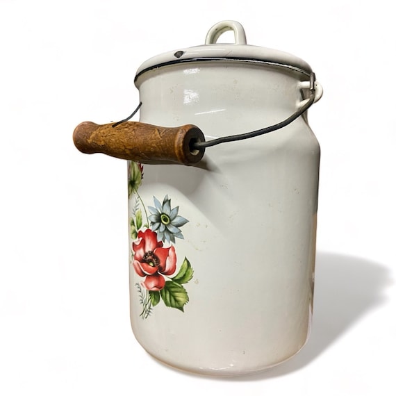 Vintage Soviet Bidon Milk Can Jug Canister ,flowers Milk Can,home