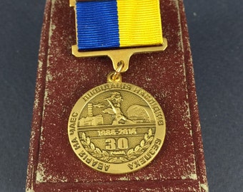 Chernobyl Medal -CHERNOBYL LIQUIDATOR medal+badge &quot;for eliminating the consequences of the accident at the Chernobyl30 years Anniversary