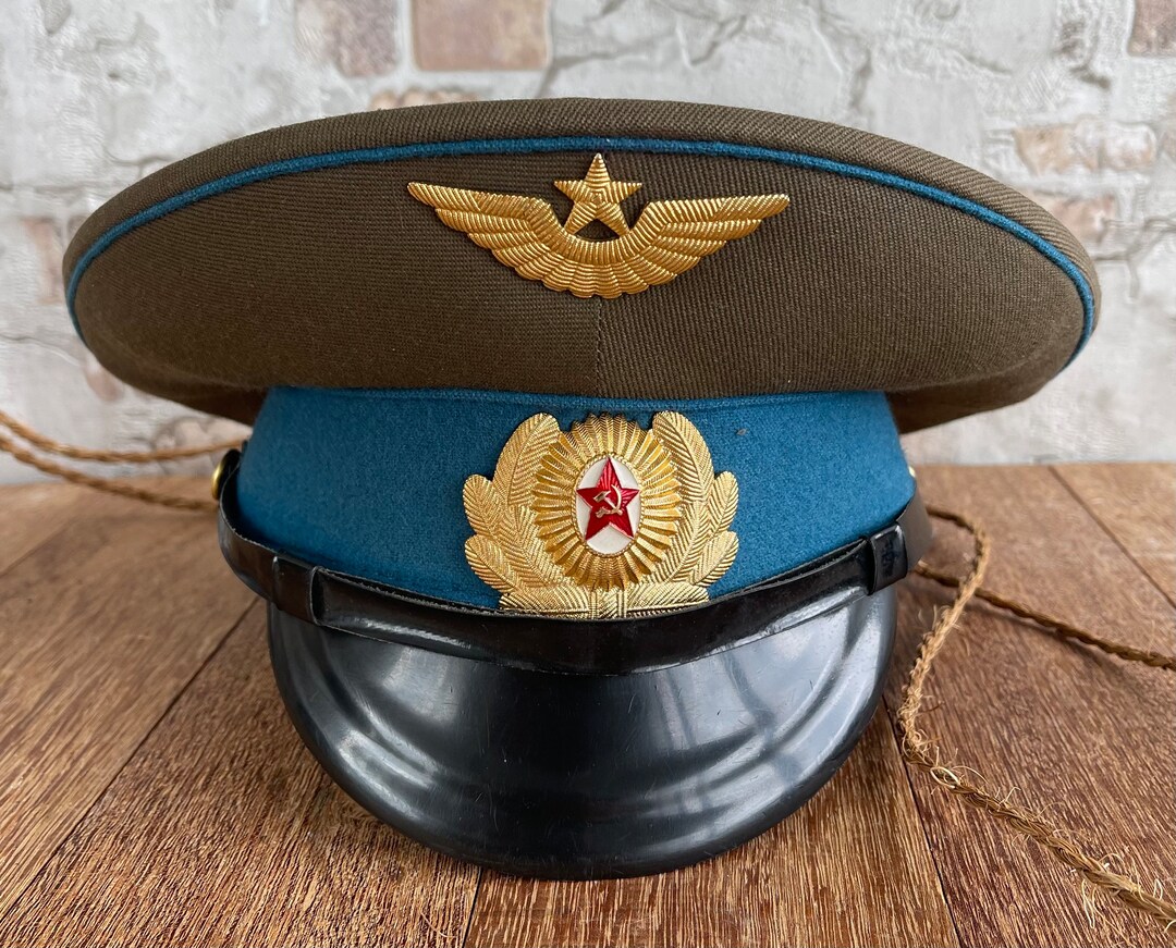 1972 Редкая Советская Военная Фуражка - Аутентичная Фуражка ВВС СССР ...