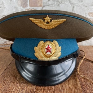 1972 Редкая Советская Военная Фуражка - Аутентичная Фуражка ВВС СССР Размер 53