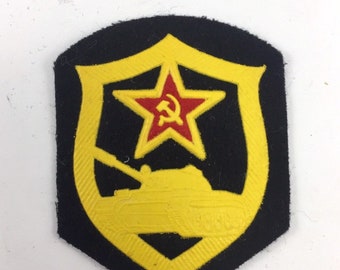 Red Army Patch - Armored Warfare ,Tank Warfare , Black Soviet Army Patch, Made in USSR