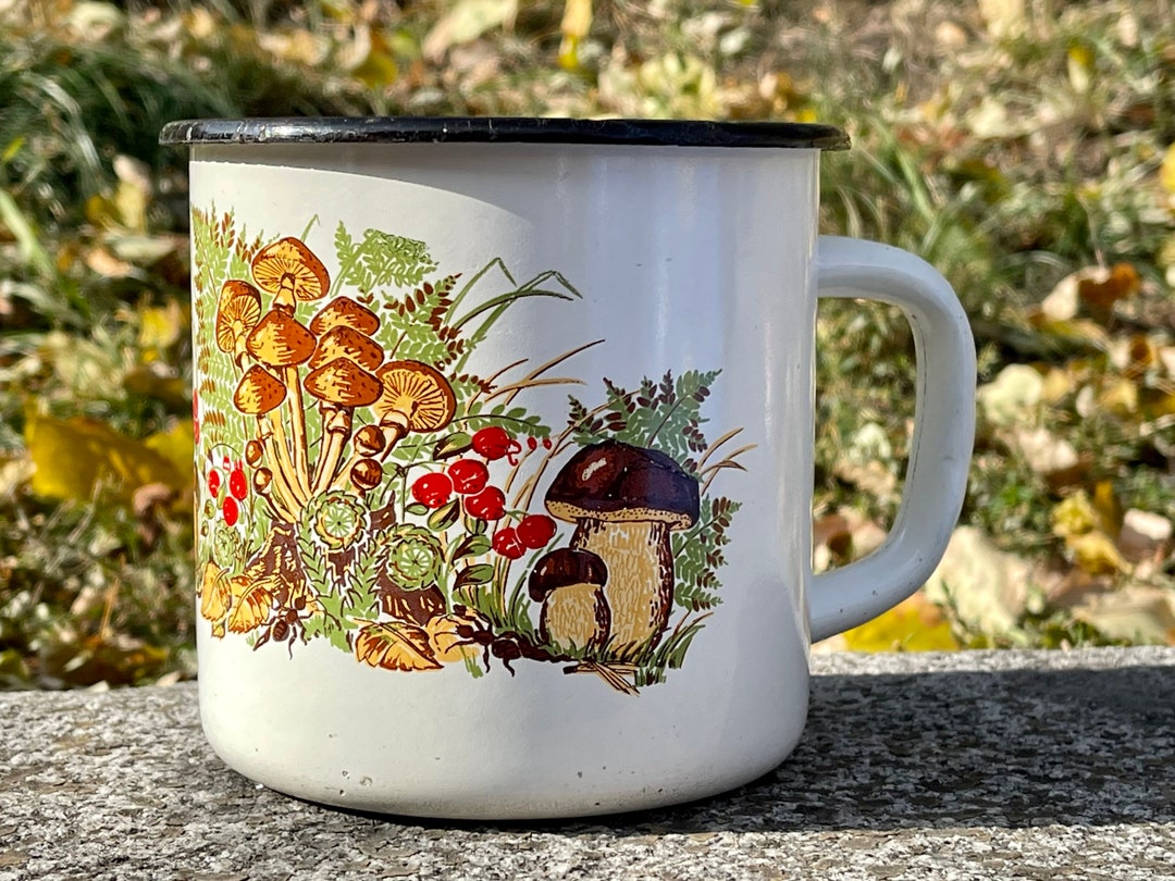 Новая большая эмалированная кружка винтажная советская - Etsy