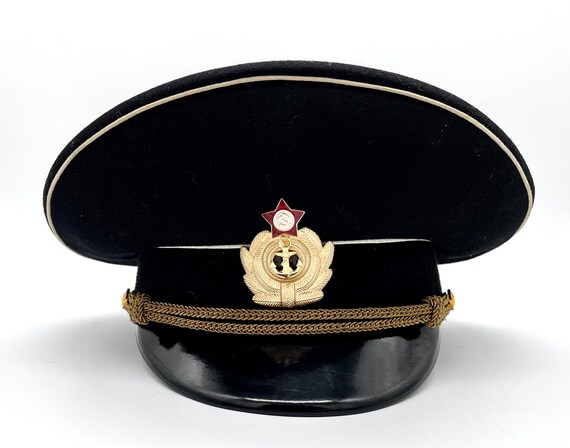 New Soviet Navy Cap Black Woolen Soviet 