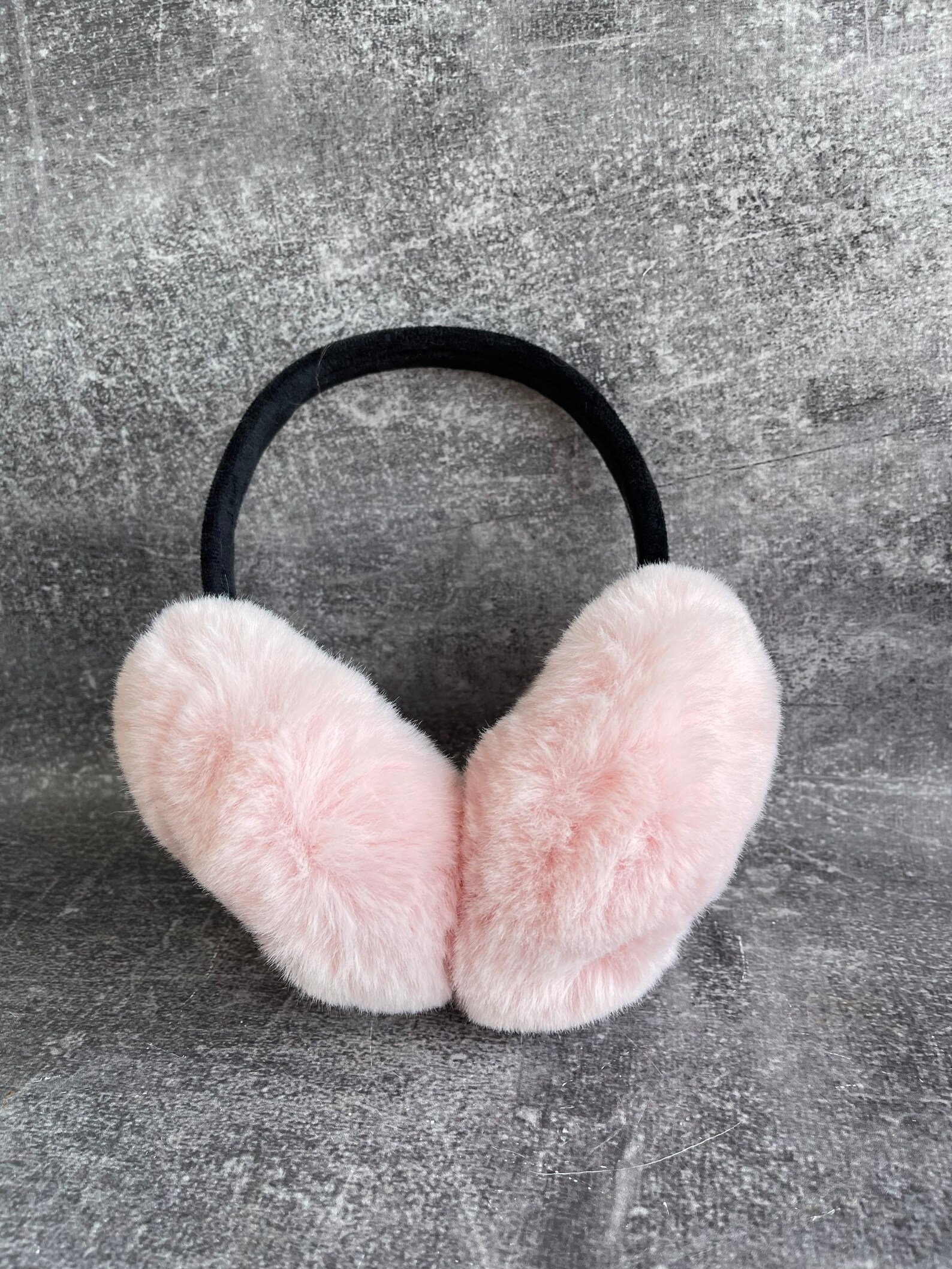 Pink Faux Fur Earmuffs Foldable Warm Flappy Fur Earmuffs Etsy