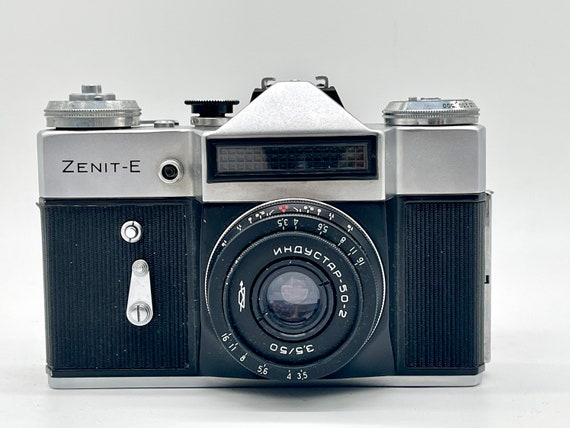 Vintage Soviet Reflex SLR Camera Zenit - E & Industar 50-2 With