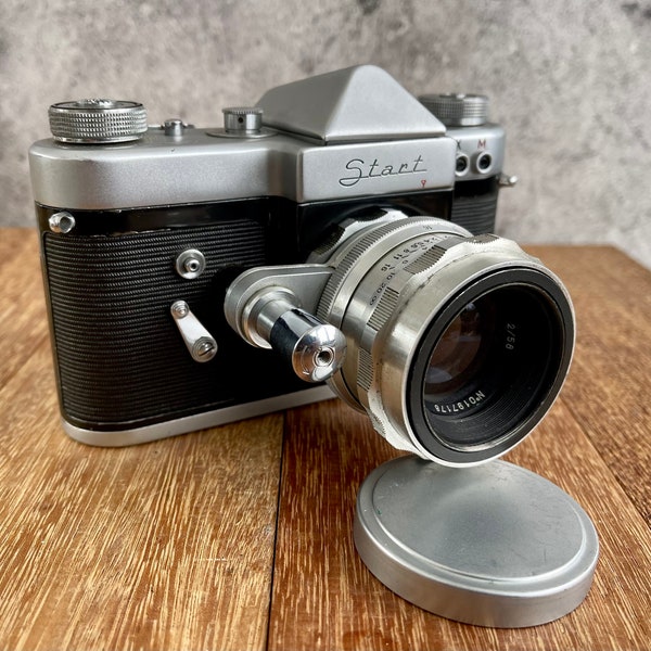 START Film Camera Rare Soviet Vintage 35 mm w/ Lens Helios-44 USSR KMZ