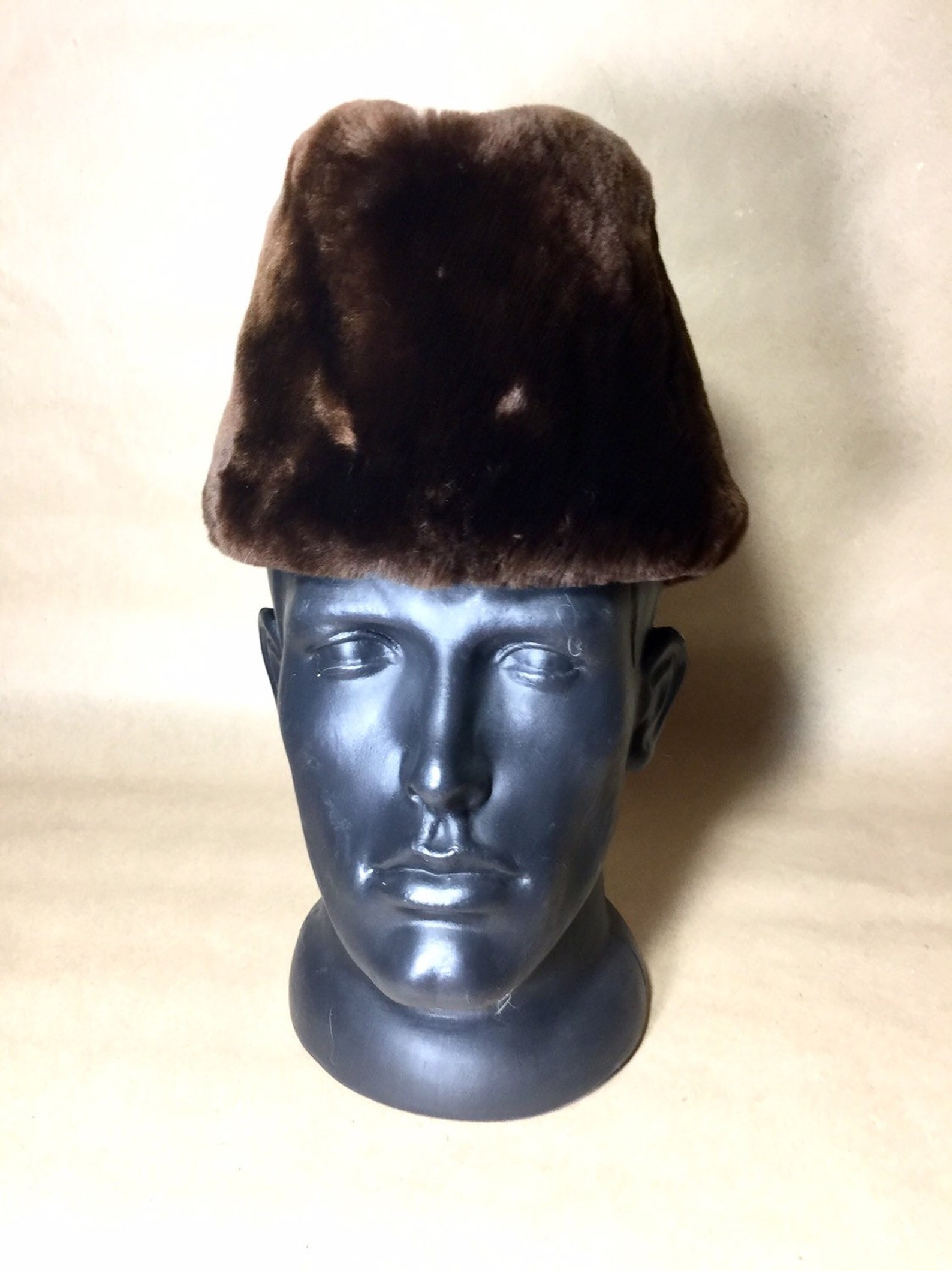Sheepskin Hat Shearling Brown Fur Mutton ModelGogol Etsy
