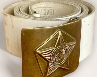 На заказ Советский Винтаж Военно-Морской Флот Ремень Военная Латунная Пряжка Красная Звезда СССР.