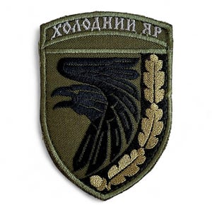 Military Patch Ukrainian Army Armored Forces Chevron Ukraine Green w/ Black