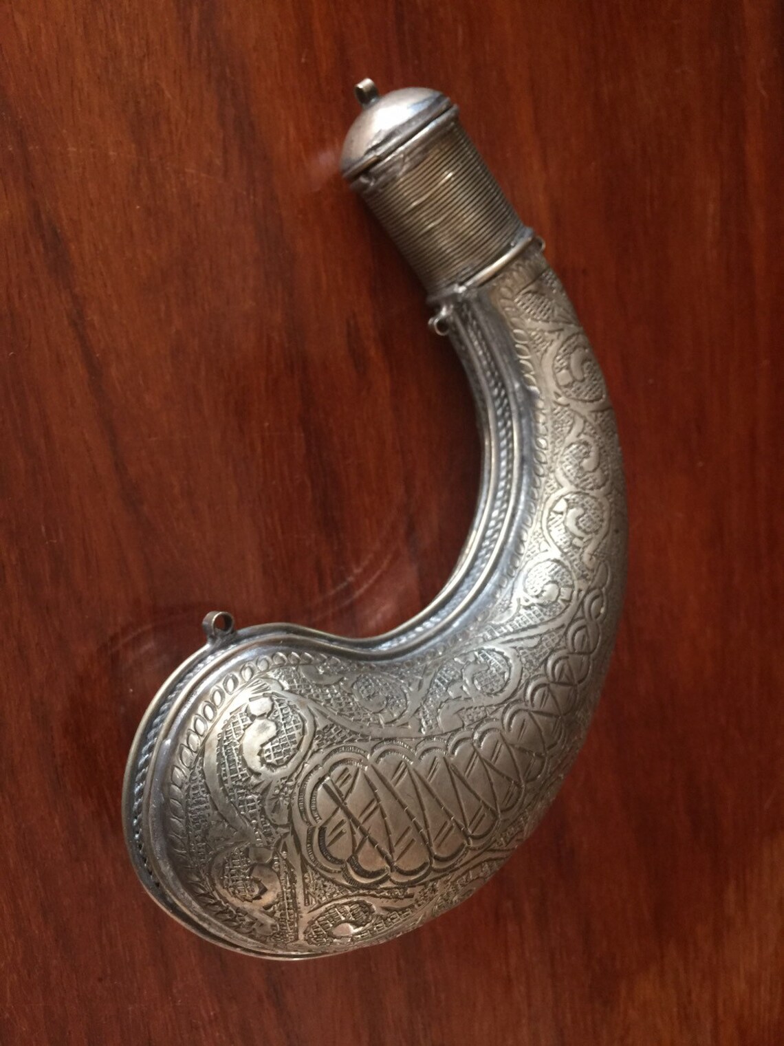 Gunpowder Horn Antique Vintage Gun Powder Holder Etsy