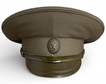 個人装備 1970s Military HAT Vintage Soviet Army Officer Cap, USSR Military Hat With Badge - Etsy