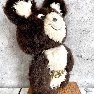 Mishka 1980 Raro brinquedo de urso de pelúcia soviético vintage Jogos Olímpicos de Moscou 1980 Boneca de pelúcia Presente infantil Decoração de quarto infantil imagem 10
