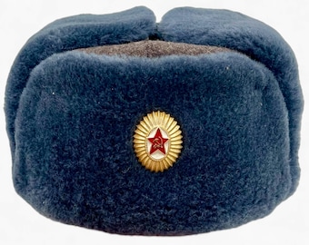 Nieuwe militaire hoed - 56 cm US S- M оветская Армия, Ушанка namaakbont 1996