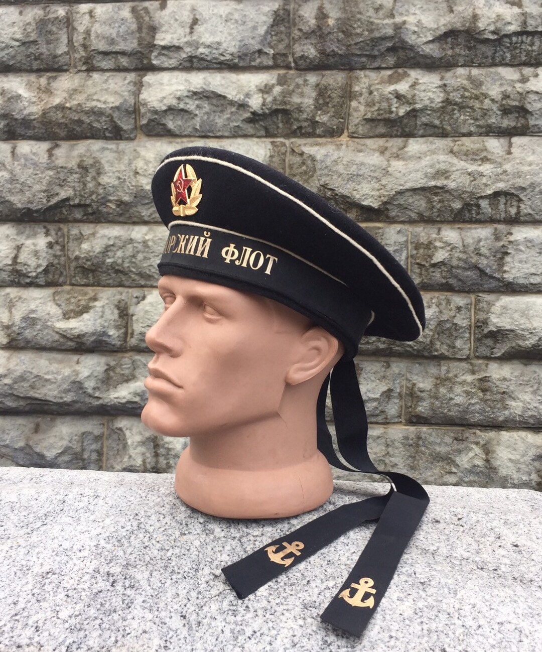 Фуражка ВМФ СССР Матрос Черноморского Флота, СССР, Бескозырка, Военная ...