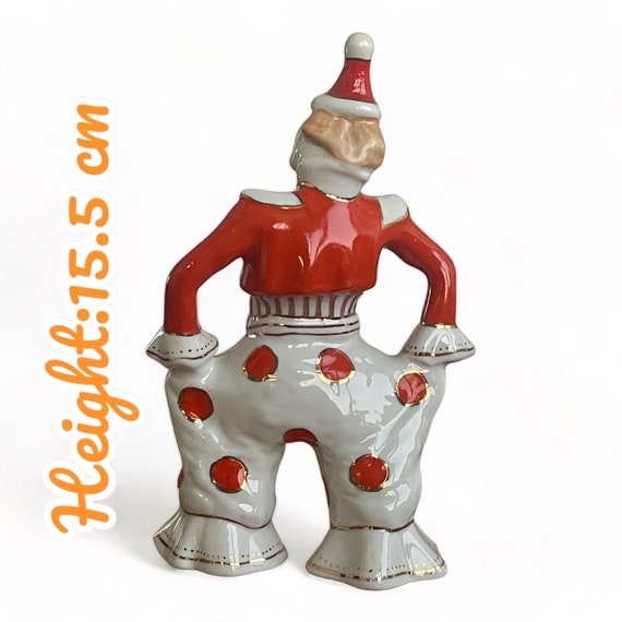 Cevik Clown Figurine USED ピエロ陶器人形置物 Cevik Clown Figurine USED ピエロ陶器人形置物