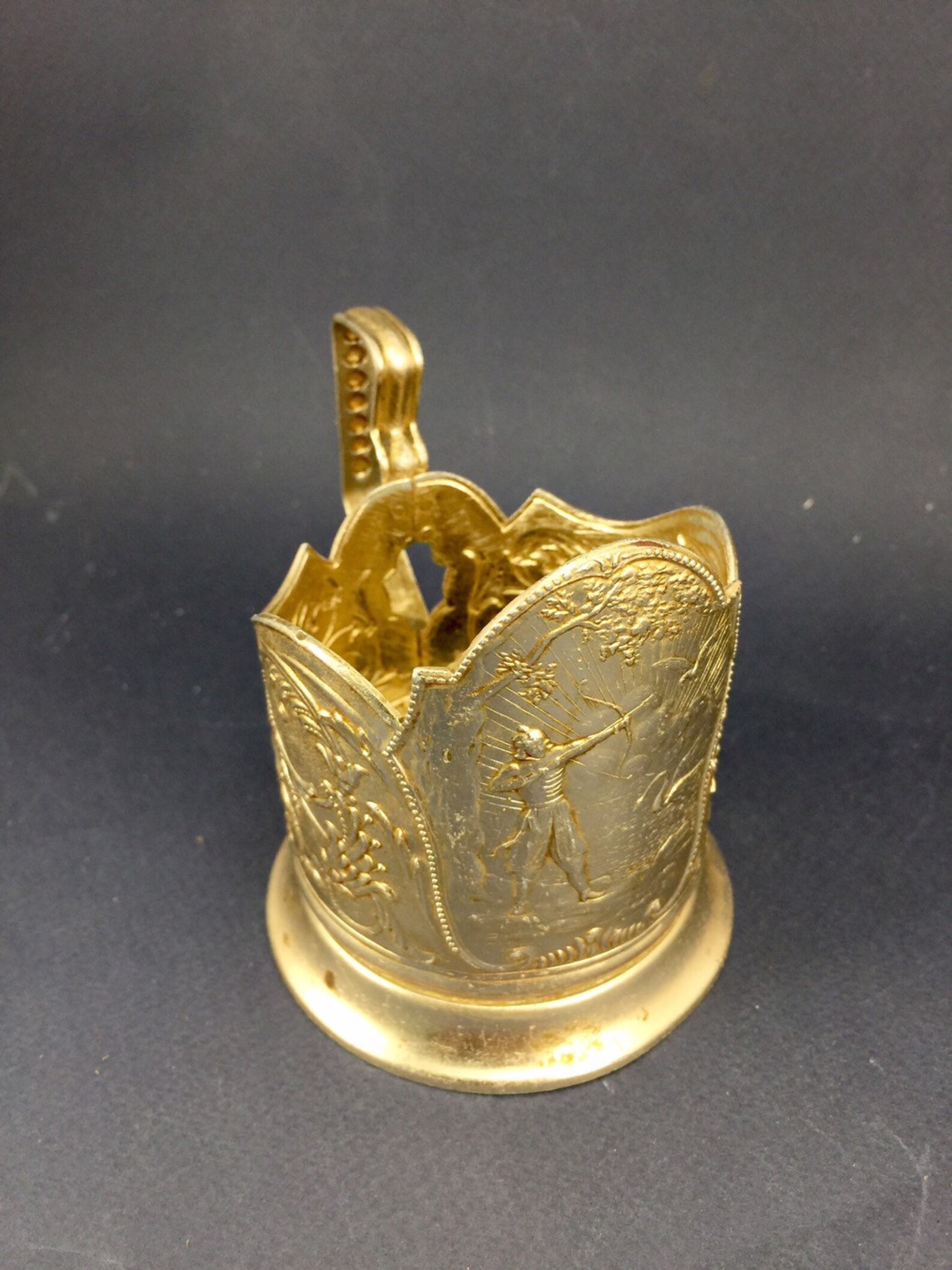 Vintage Glass Holdersoviet Metal Glass Holder Etsy