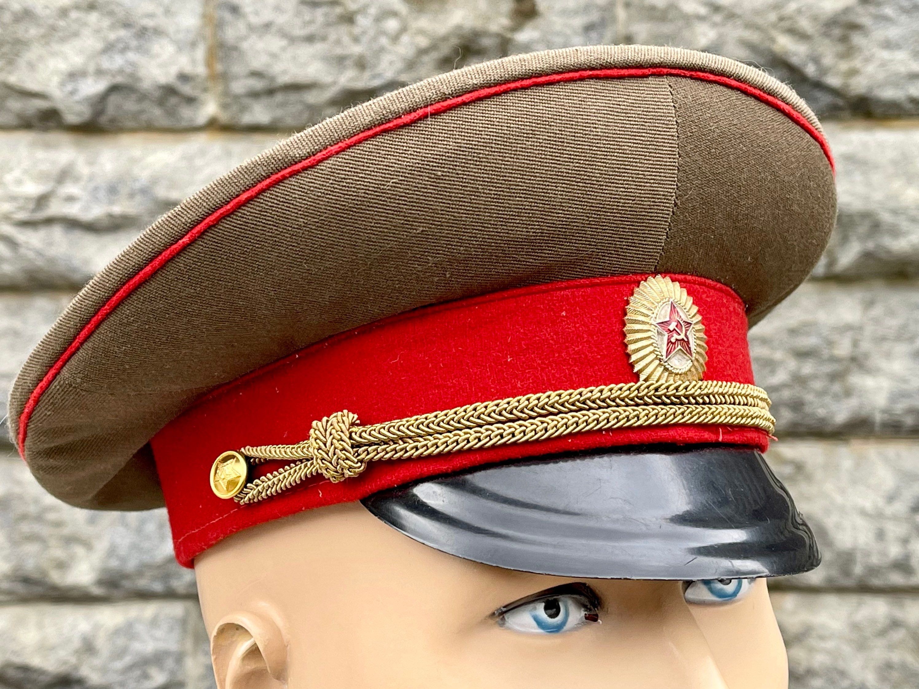 Soviet Army Visor Cap Military Hat High 