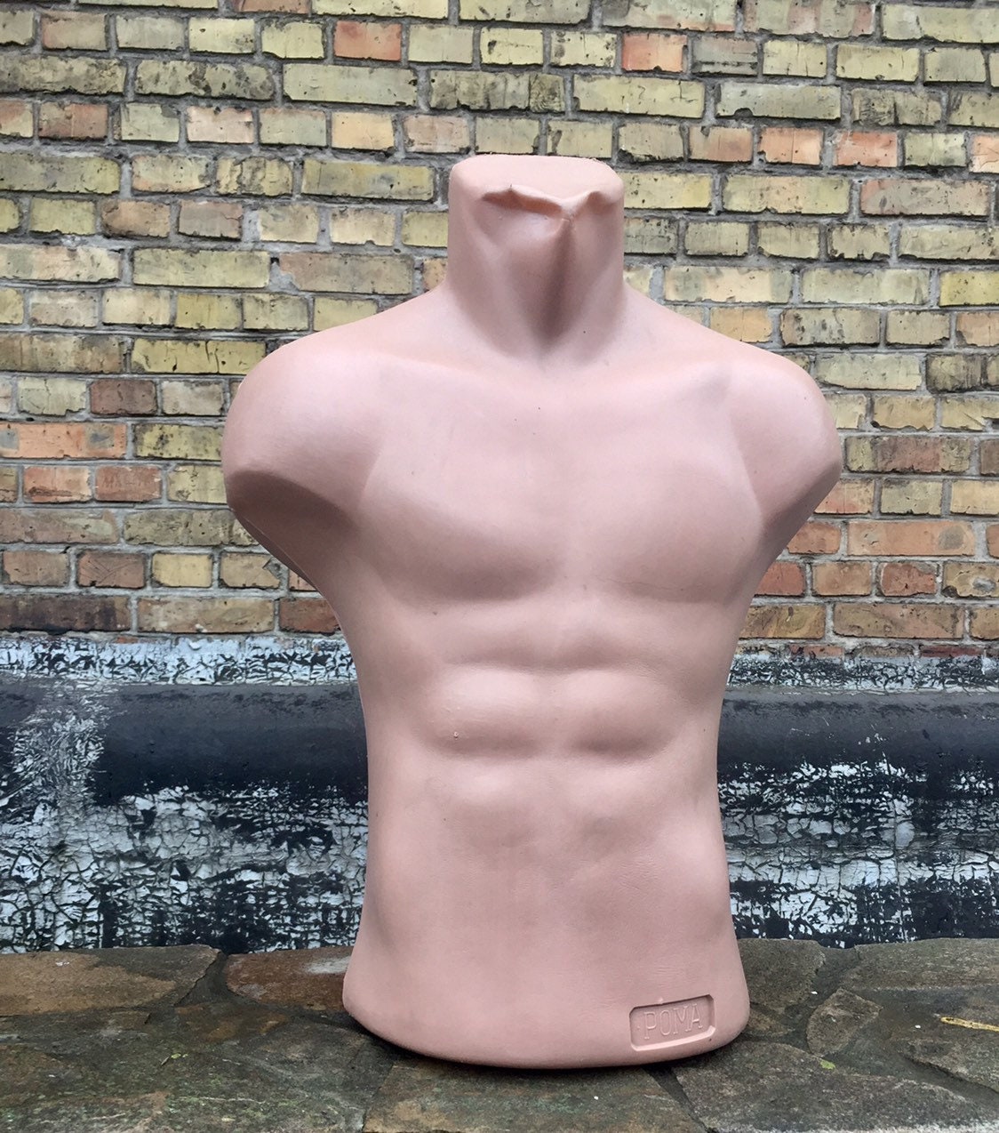Beige Mannequin Vintage Men Torso 24 Roman Rubber Etsy