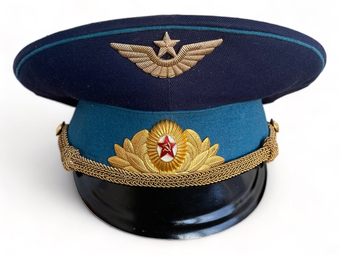 Кепка ВВС СССР Военная Пилот Офицерская Кепка Армейский Размер 57 см ...