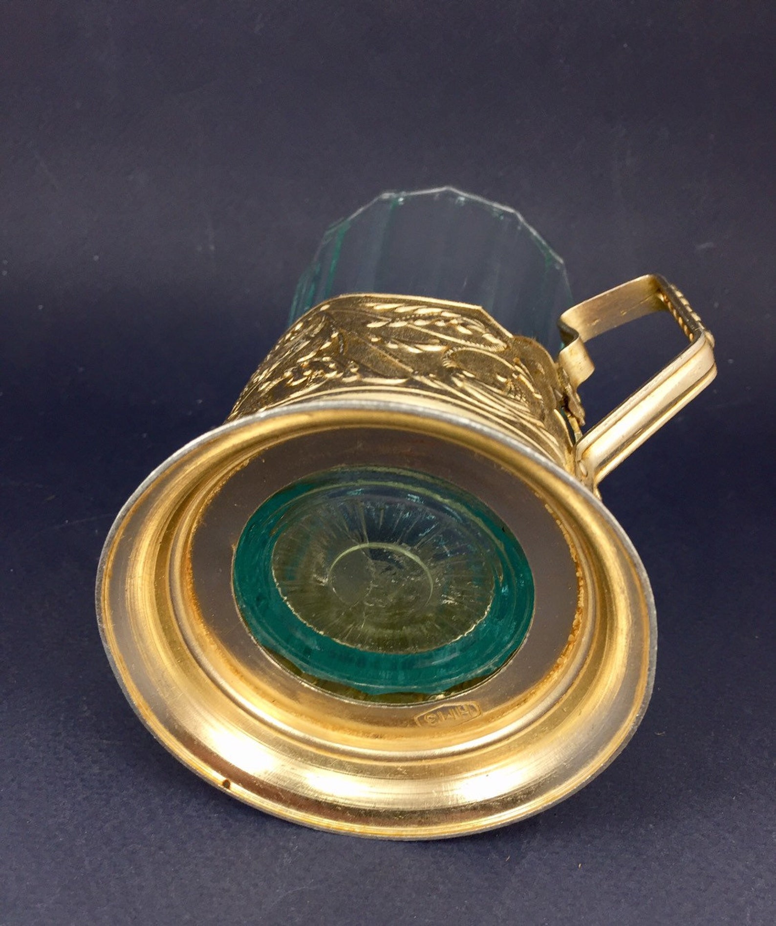 Vintage Glass Holdersoviet Metal Glass Holder Etsy