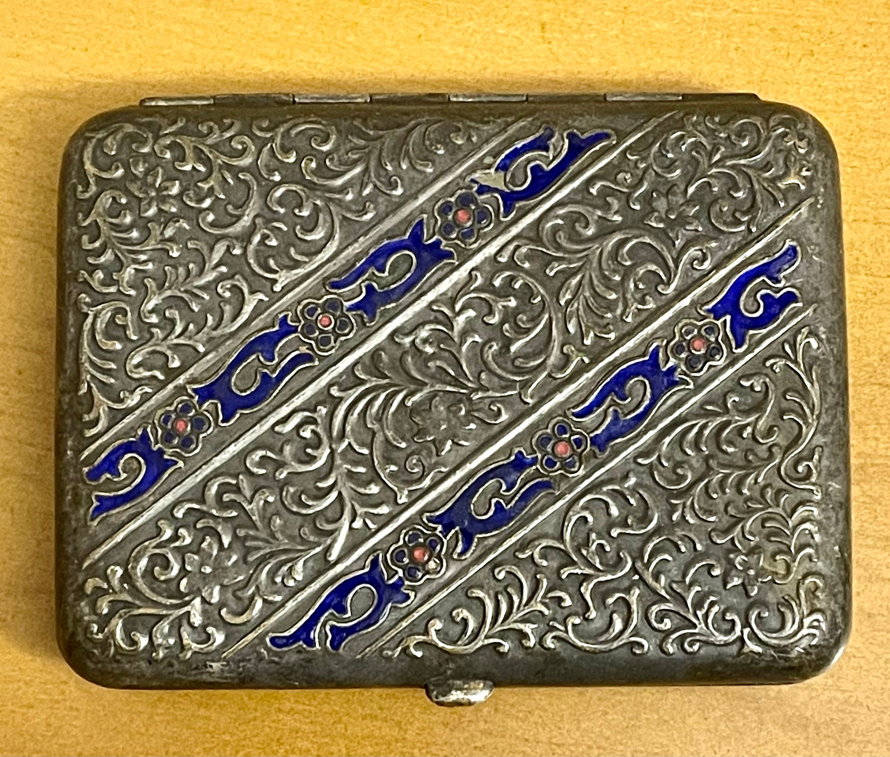  CHICIRIS Metal Cigarette Case, Double Sided Vintage