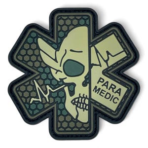 Heroic Paramedic 3D PVC Patch - 6x6 cm (2.36”) | First Responder Gift, EMT Badge, Tactical Morale Patch