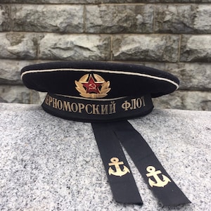 Фуражка ВМФ СССР Матрос Черноморского Флота, СССР, Бескозырка, Военная ...