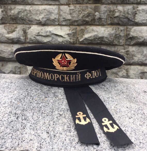 Soviet Navy Cap Sailor Black Sea Fleet 