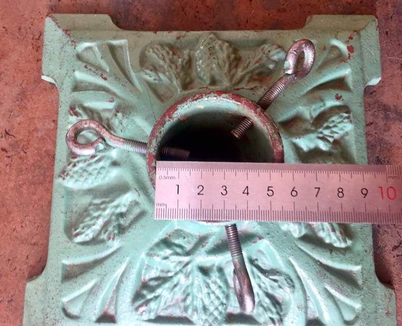 Green Vintage Christmas Tree Stand Metal Tree HolderStand Etsy