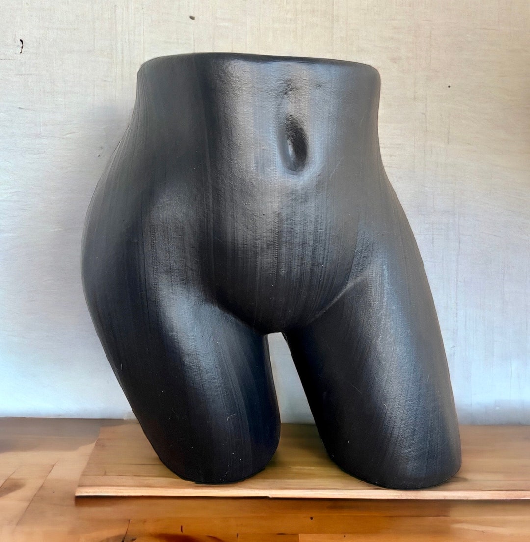 Female Hip Form Mannequin Flash Black Toned Woman Half Bodystore Shorts