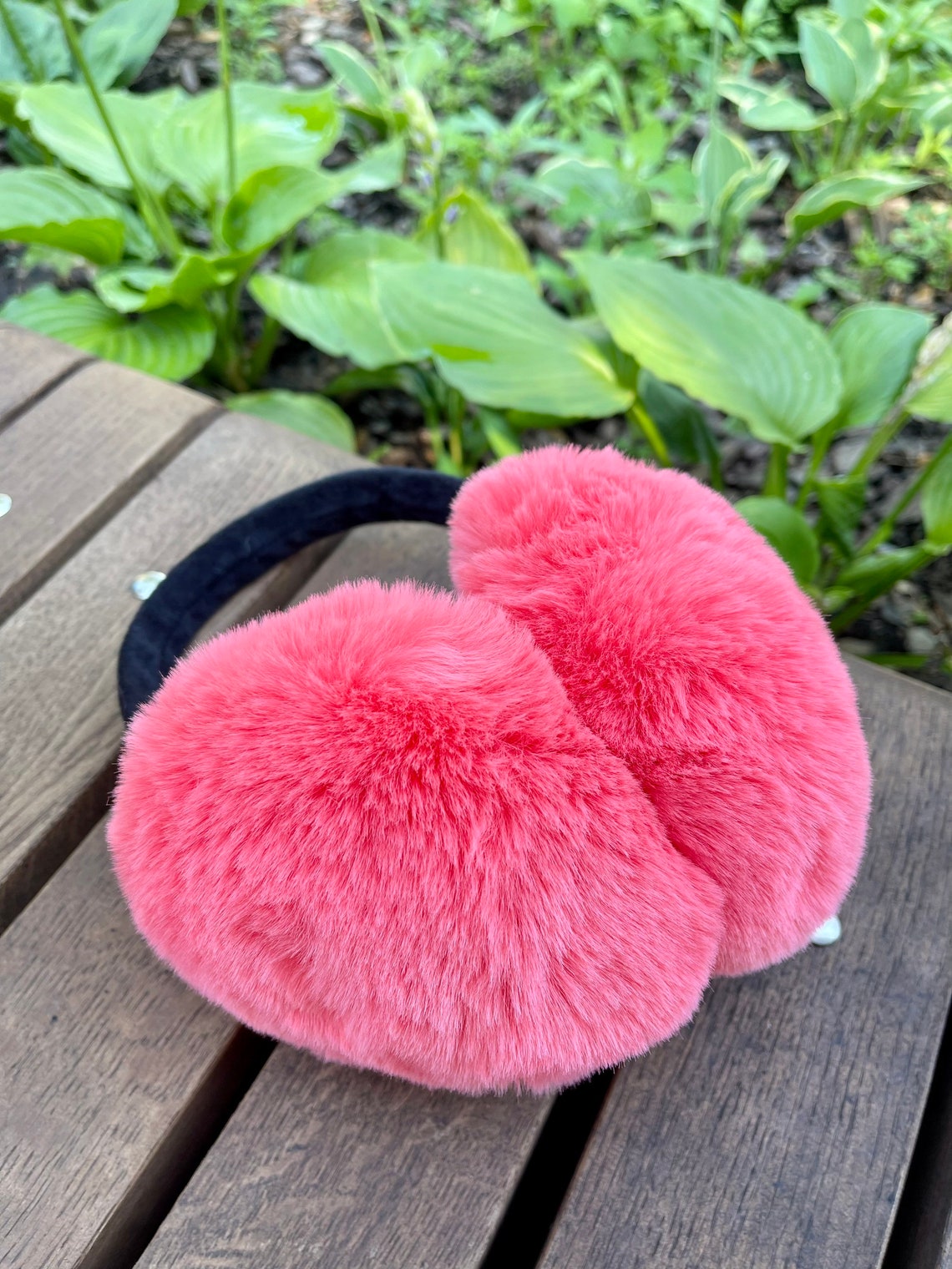 Pink Faux Fur Earmuffs Foldable Warm Flappy Fur Earmuffs Etsy