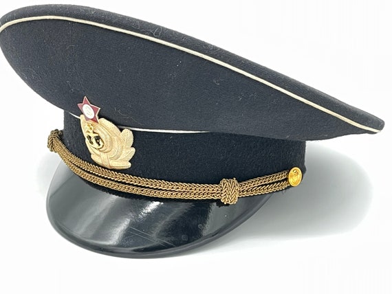 New Soviet Navy Cap Black Woolen Soviet 