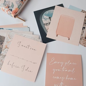 Tableau de vision de voyage/cartes inspirantes