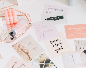 Manifestation vision board/inspirational cards (Positive Thoughts)