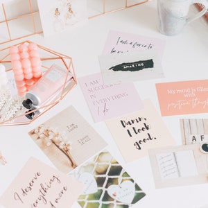 Manifestation Vision Board / Inspirationskarten (Positive Gedanken)