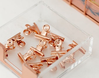 Rose Gold Bulldog Clips