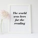sabout63 reviewed Read wall art, Book quote print, Bookworm gifts, Book lover gift, Minimalistic art