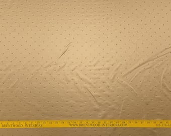Covington GLITZY EMPIRE Gold Yellow Appliqué Designer Dot Drapery Decor Fabric