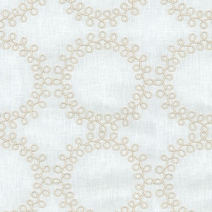 Ready to Roll EMB Twine Waverly Cotton Polyester Blend Embroidered Drapery Upholstery Fabric