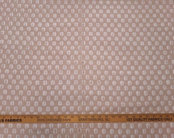 Covington ROKA BLUSH Pink White Eyelash Embroidery Designer Drapery Fabric