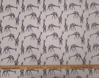 P Kaufmann JUST GIRAFFES PANTHER Black Beige Abstract Animal Drapery Uph Fabric