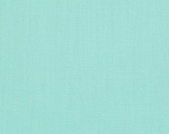 P Kaufmann TAJ MIST Teal Aquamarine Blue Solid Cotton Twill Drapery Uph Fabric