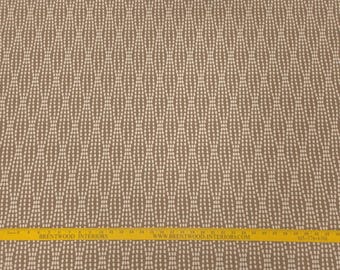 Waverly STRANDS MOCHA Brown Beige Abstract Jacquard Designer Drapery Uph Fabric
