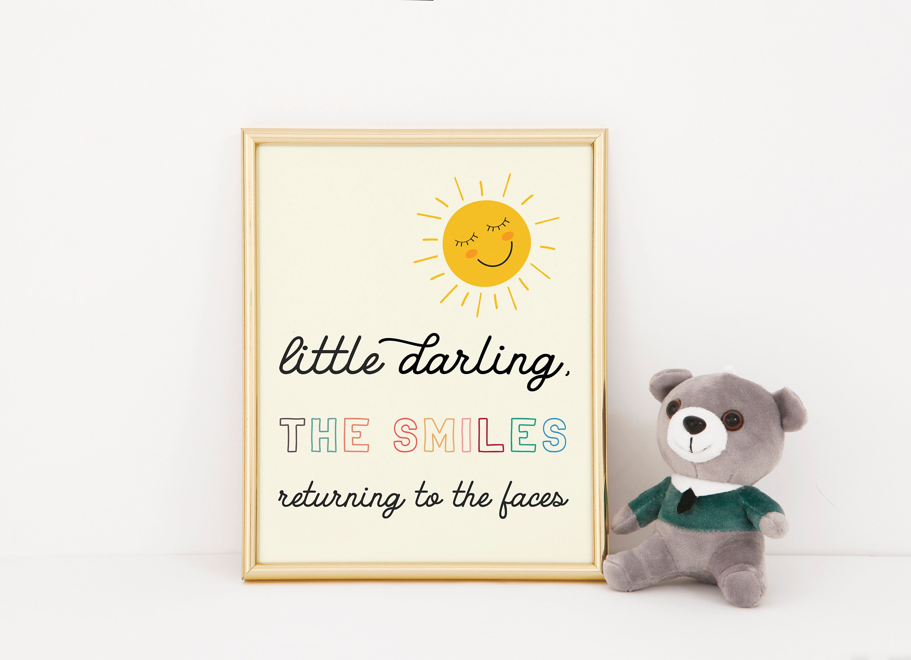 Little Darling Song Lyrics Wall Art Beatles Lyrics Etsy