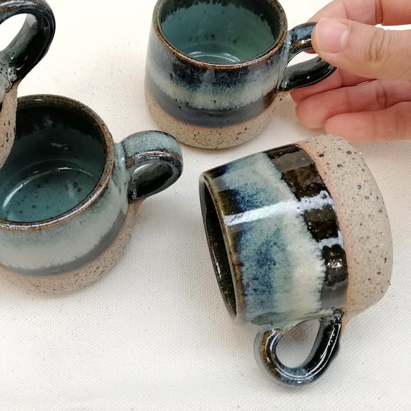BLUT Steingut Keramik Espresso-Tasse, Sake-Tasse