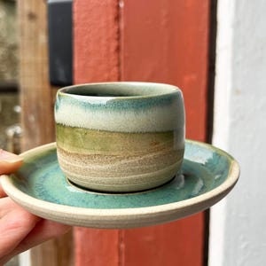 Made-to-Order / BLISS Handmade Ceramic Espresso Cup with Saucer, Espresso Cup, Sake Cup and Saucer