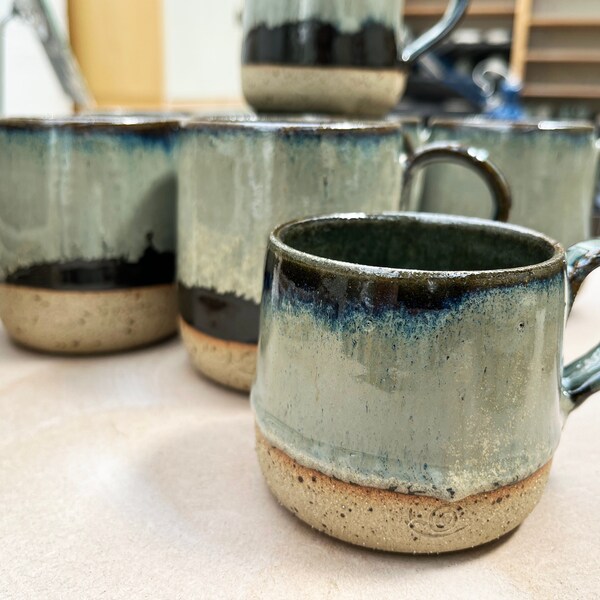 SAMPLE / SECOND SALE 12 oz / 15 oz Handmade Ceramic Mug, Stoneware Coffee Mug, Tea Mug
